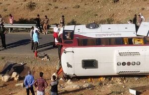 واژگونی مرگبار اتوبوس زائران ایرانی در عراق
