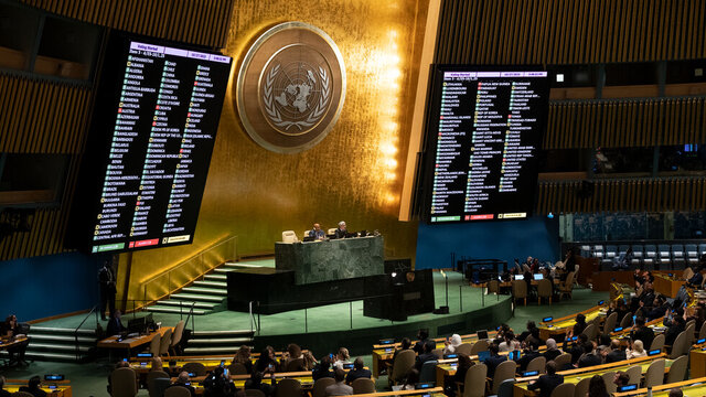 قطعنامه مجمع عمومی سازمان ملل درباره عقب‌نشینی اشغالگران از بلندی‌های جولان سوریه