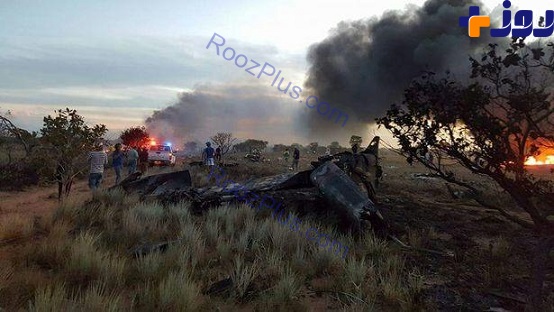 سقوط هواپیمای مسافربری دقایقی پس از برخاستن از باند +تصاویر