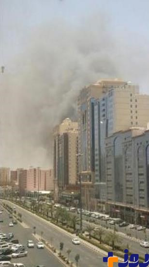 آتش‌سوزی بزرگ در یک هتل در مکه مکرمه +عکس