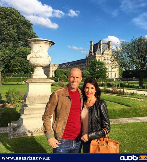 عکس / زیدان و همسرش در فرانسه
