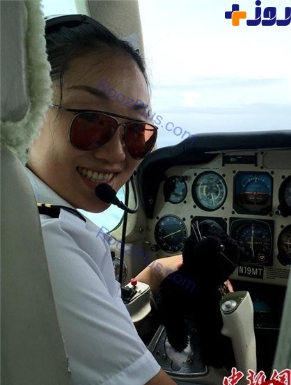 این خلبان زن نصف جهان را پرواز کرده است +عکس