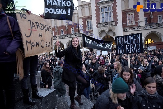 تصاویر/ خشم زنان لهستانی از ممنوعیت کامل سقط جنین