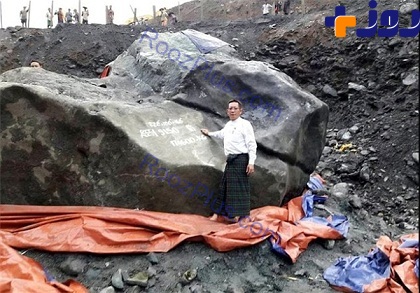 این سنگ گران‌قیمت در میانمار کشف شد+تصاویر
