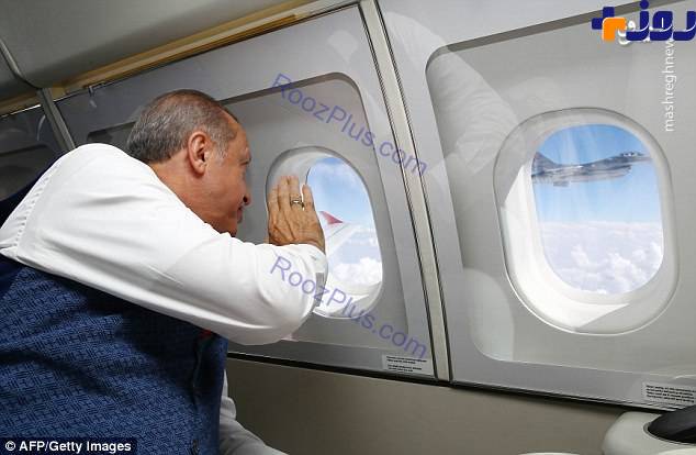تصاویر/ حفاظت از اردوغان با جنگنده F16