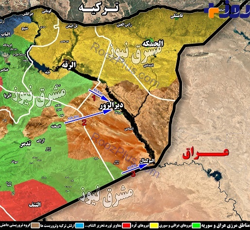 آخرین پایگاه تروریست‌های داعش در سوریه چگونه پاکسازی می‌شود؟+نقشه میدانی