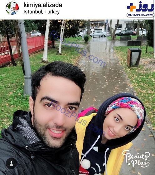 گشت و گذار «کیمیا علیزاده» و همسرش در استانبول +عکس