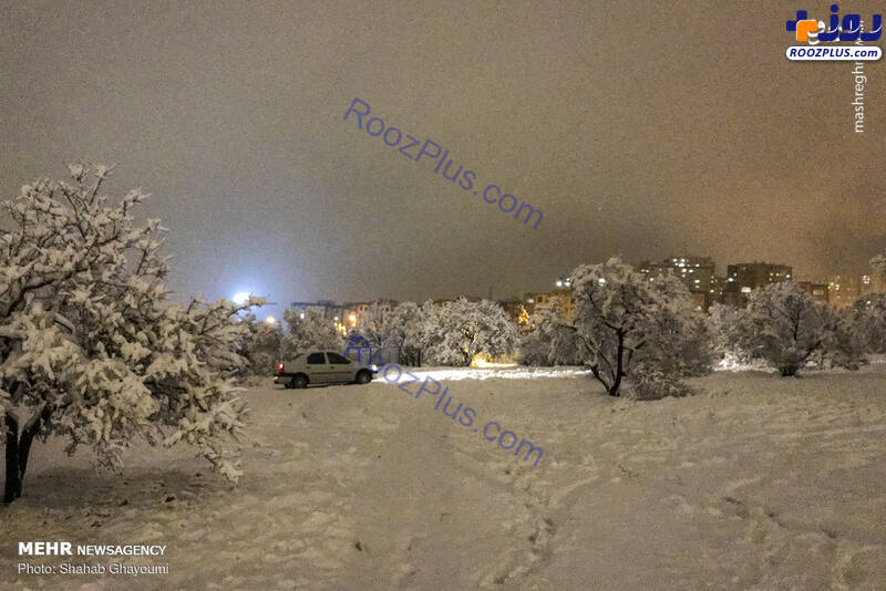 تهران در رخت سفید برف +تصاویر