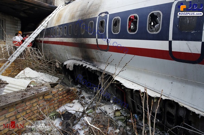 گزارش تصویری از سقوط هواپیمای بوئینگ ۷۰۷ در کرج