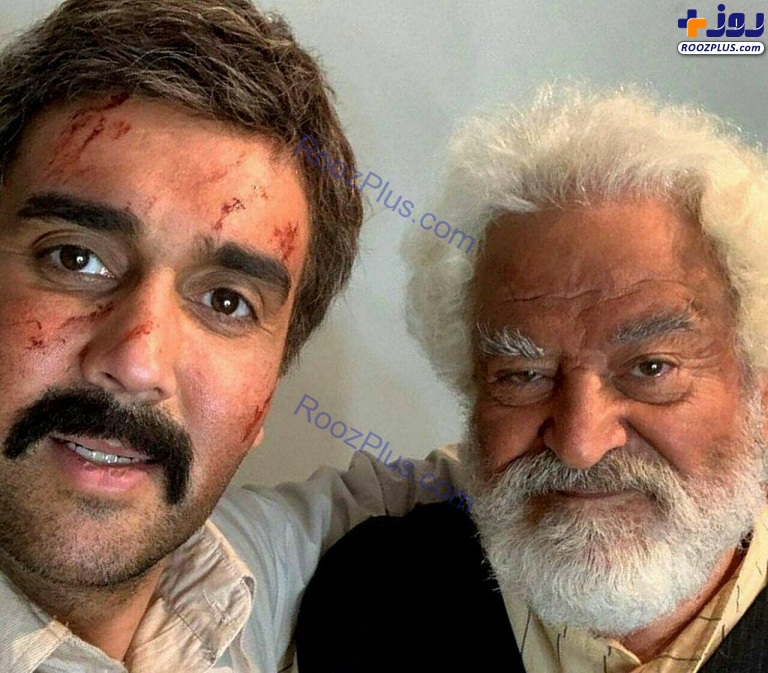 عکس/گریم پوریا پورسرخ و کاظم هژیر آزاد در سریال در حال ساخت «ایل دا»