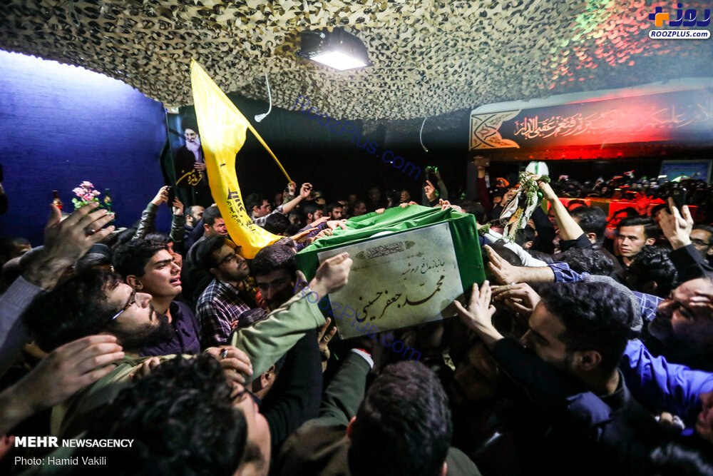 مراسم وداع با شهید مدافع حرم «محمدجعفر حسینی» +عکس