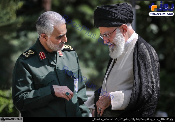 تصاویری از شهید سپهبد قاسم سلیمانی در کنار رهبر انقلاب