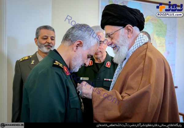 تصاویری از شهید سپهبد قاسم سلیمانی در کنار رهبر انقلاب