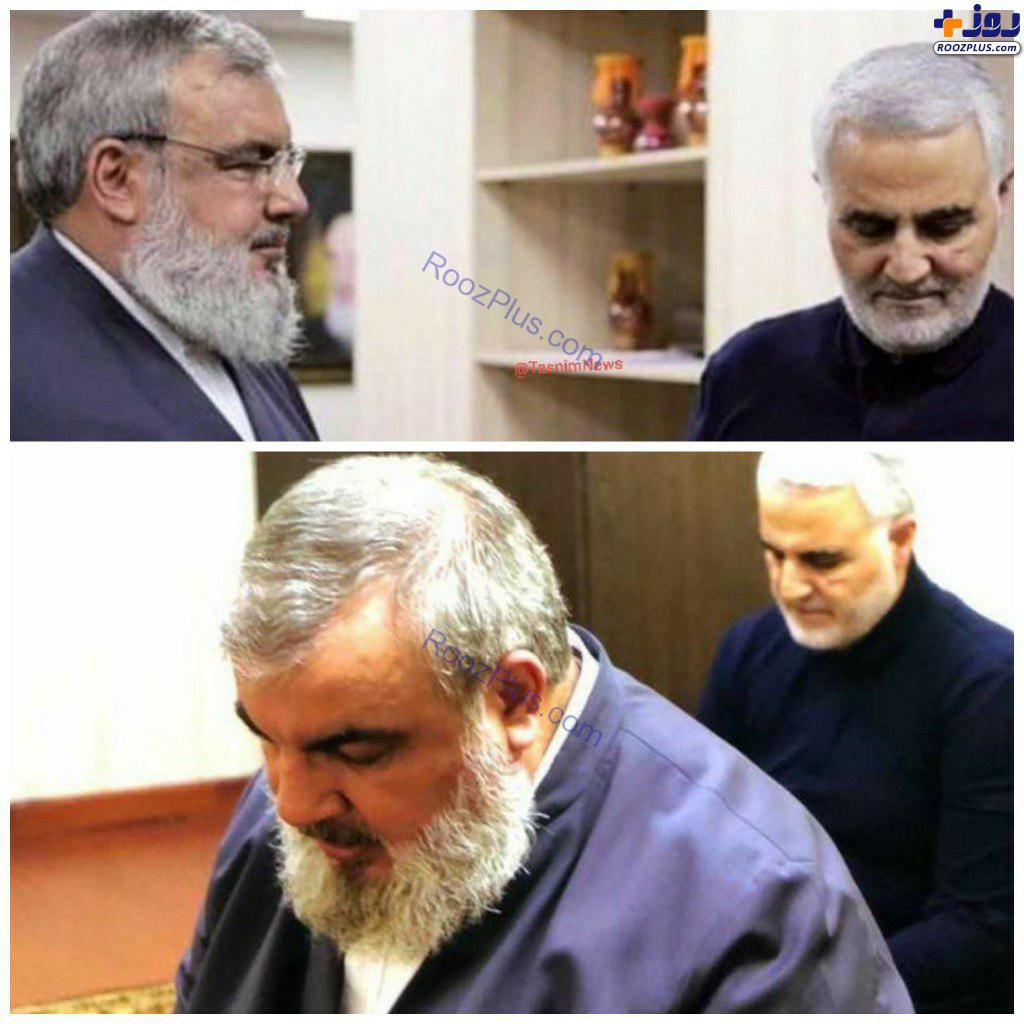تصاویر دیده نشده از جلسات خصوصی حاج قاسم و سید حسن نصرالله
