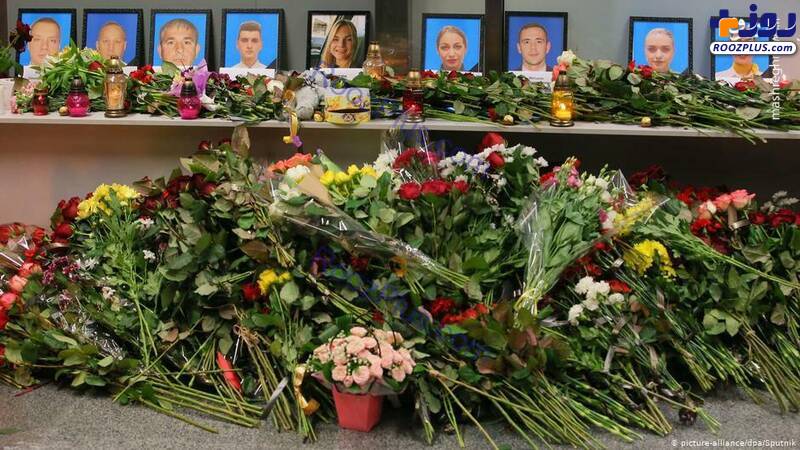 عکس/یادبود کشته شدگان اوکراینی در فرودگاه کی یف