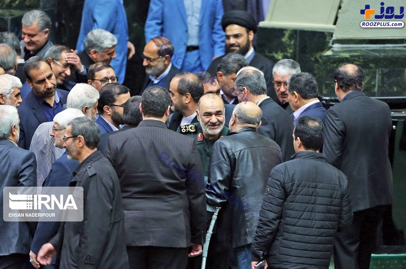 حضور فرمانده کل سپاه در مجلس شورای اسلامی +عکس