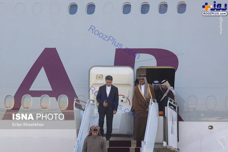 ورود امیر قطر به تهران+تصاویر