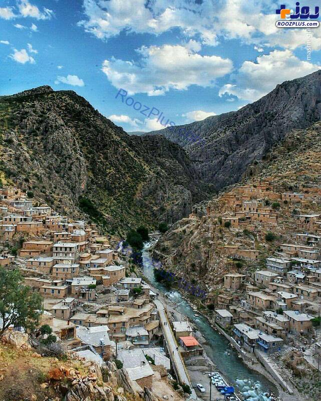 روستای پلکانی زیبای کردستان +عکس