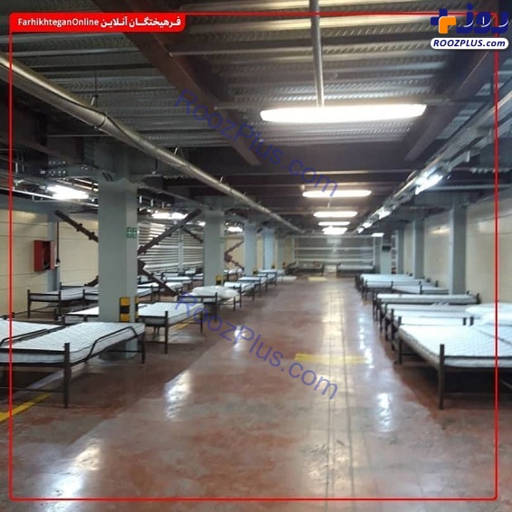 آماده‌سازی پارکینگ طبقاتی برای بستری بیماران کرونایی + تصاویر