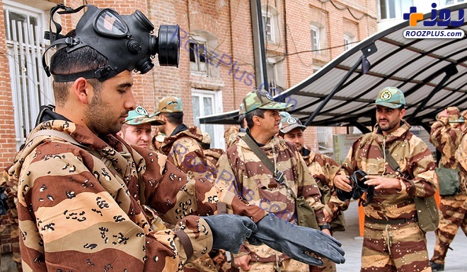 ماسک های جالب ارتشی ها در رزمایش مقابله با کرونا+عکس