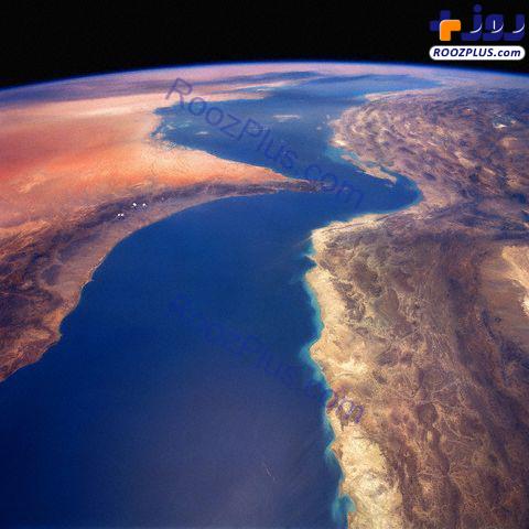 تصویر زیبای خلیج فارس از ایستگاه فضایى بین‌المللى +عکس