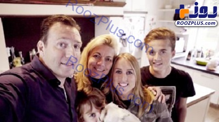 مارک ویلموتس در کنار همسر و فرزندانش +عکس