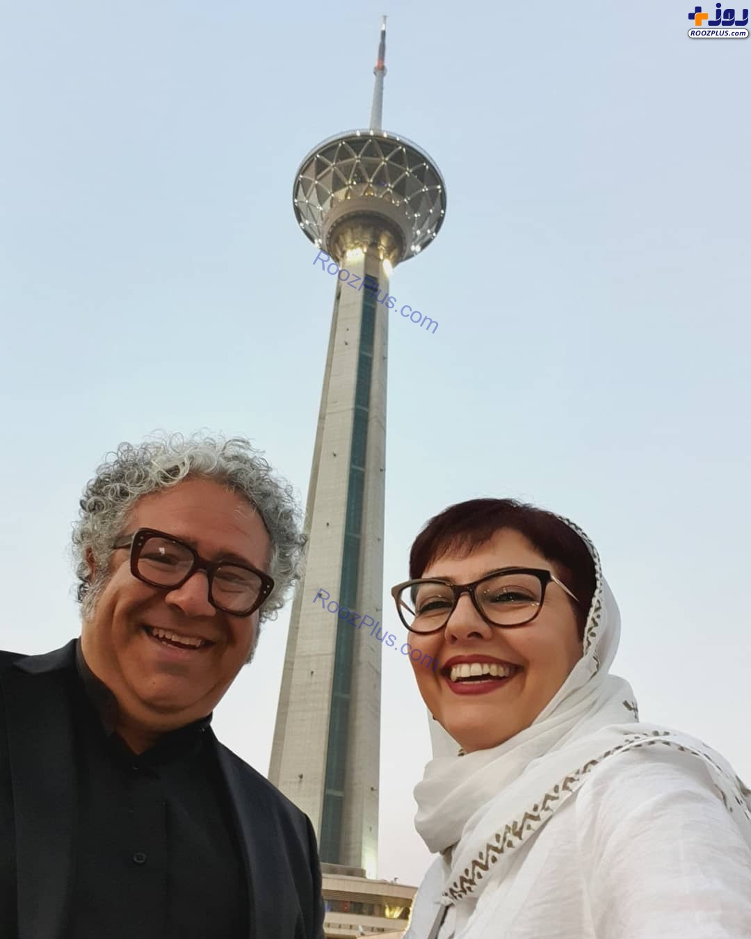 آناهیتا همتی در کنار برج میلاد +عکس