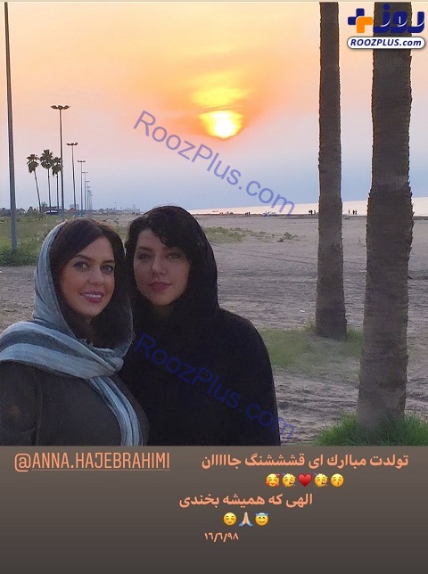 عکس/پریچهر قنبری در غروبی زیبا