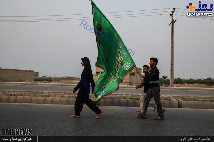 عکس/ آغاز پیاده روی اربعین زائران ایرانی از مرز شلمچه