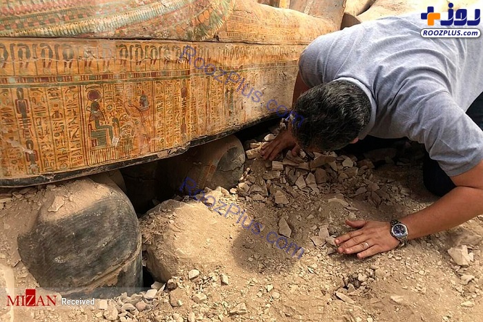 کشف ۲۰ تابوت باستانی در مصر +عكس