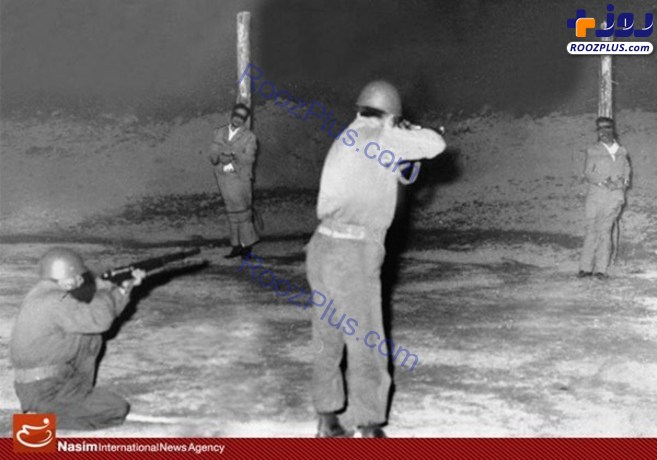 عکس/ لحظه تیرباران طیب حاج رضایی و برادرش
