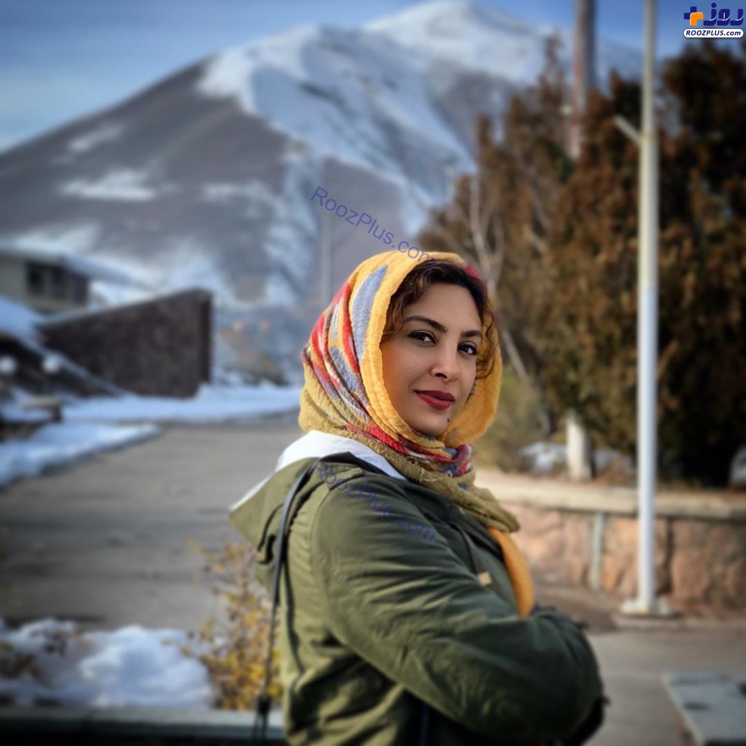 عکس/حدیثه تهرانی ایستاده در آستانه زمستان