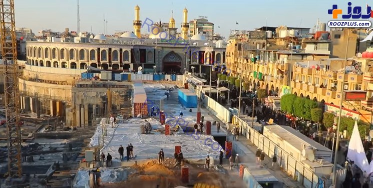 جدیدترین تصاویر هوایی از توسعه حرم امام حسین (ع)
