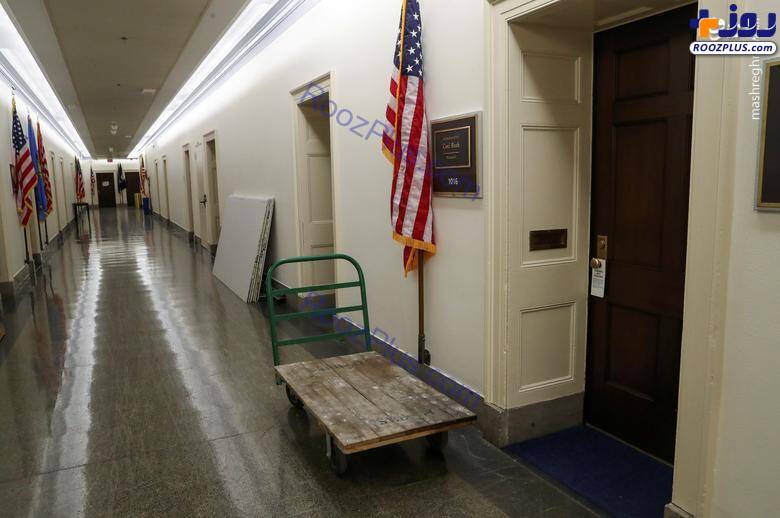 عکس/گاری رها شده در ساختمان مجلس نمایندگان آمریکا