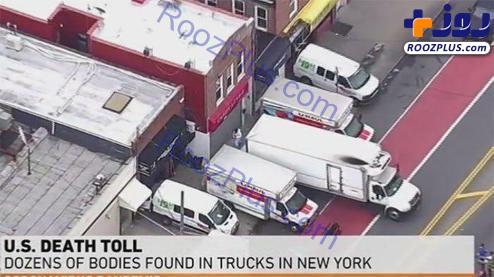 کامیون‌هایی پر از جسد در آمریکا+عکس