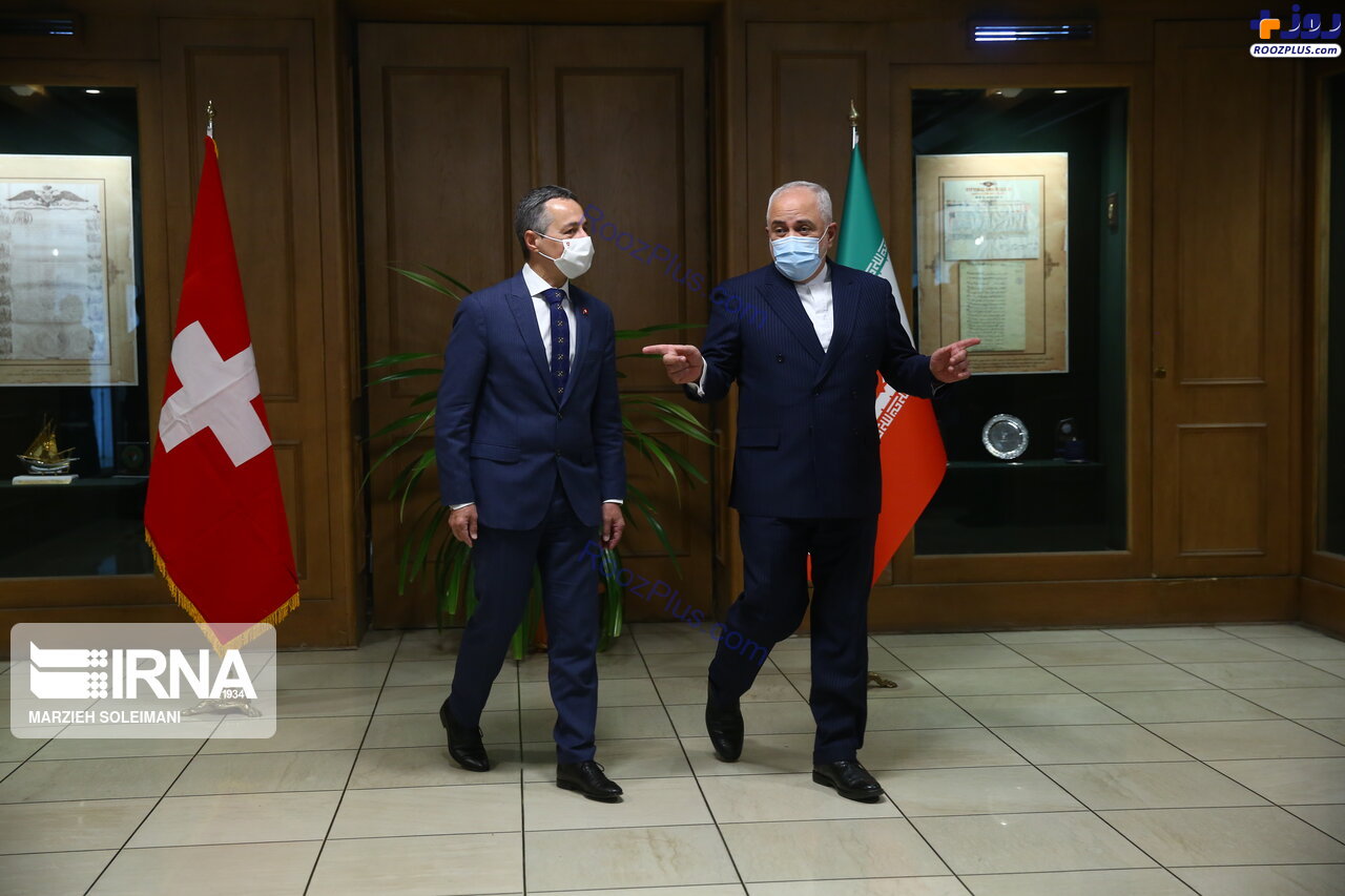 دیدار وزیر خارجه سوییس با ظریف +عکس