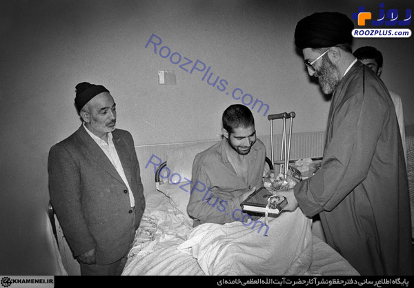 تصاویری از مرحوم حاج علی شمقدری در کنار رهبر انقلاب