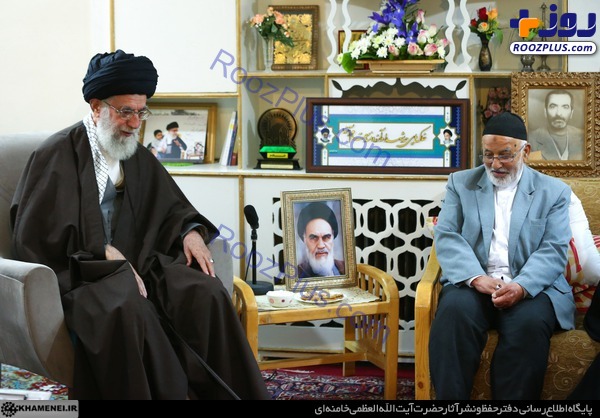 تصاویری از مرحوم حاج علی شمقدری در کنار رهبر انقلاب