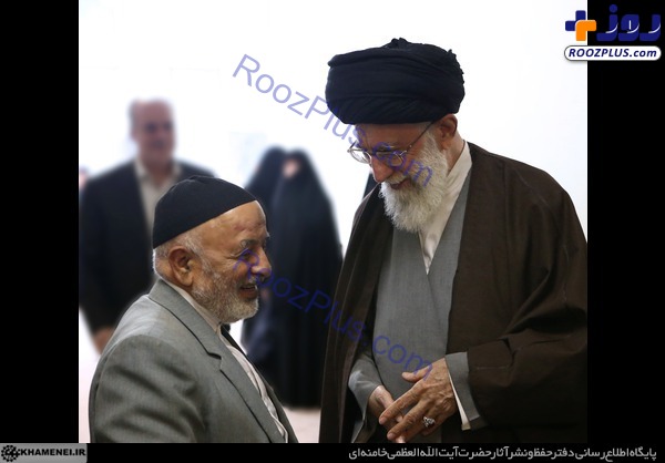 تصاویری از مرحوم حاج علی شمقدری در کنار رهبر انقلاب