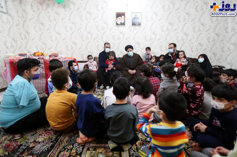 شب یلدای رئیس جمهور در کنار کودکان ایتام و معلول +عکس