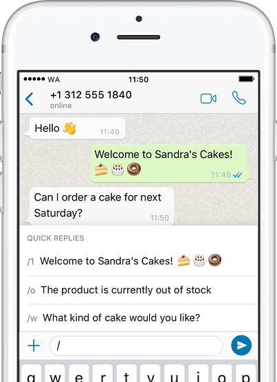 در WhatsApp Business سریع‌ تر به پیام‌ ها جواب دهید
