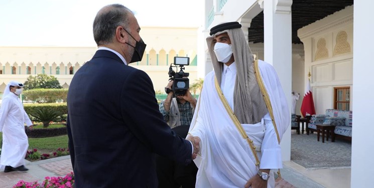 امیرعبداللهیان با امیر قطر دیدار کرد