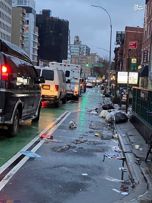 زباله های رها شده در منطقه بروکلین نیویورک +عکس