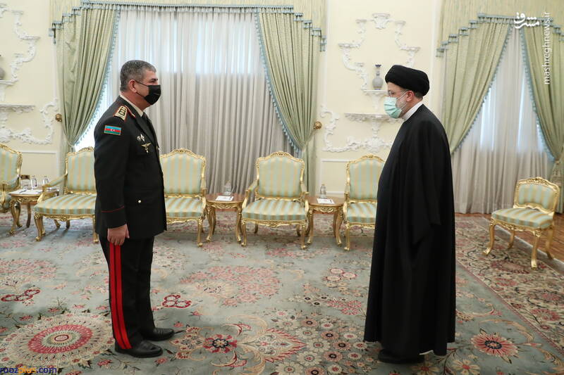 دیدار وزیر دفاع آذربایجان با رئیسی/عکس