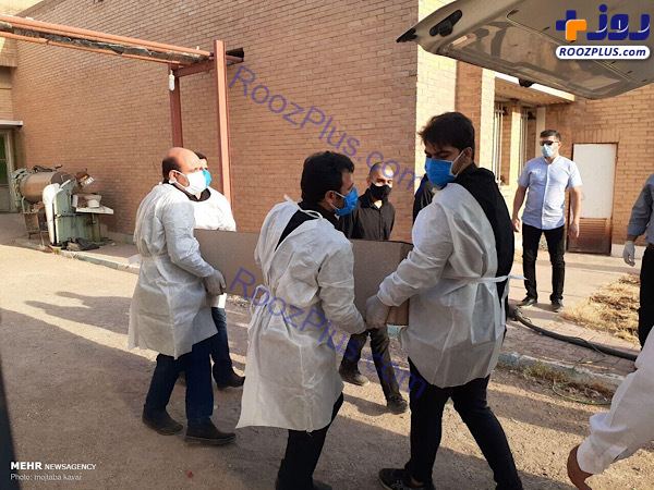 تصویری ناگوار از تشییع دومین شهید مدافع سلامت در دهلران