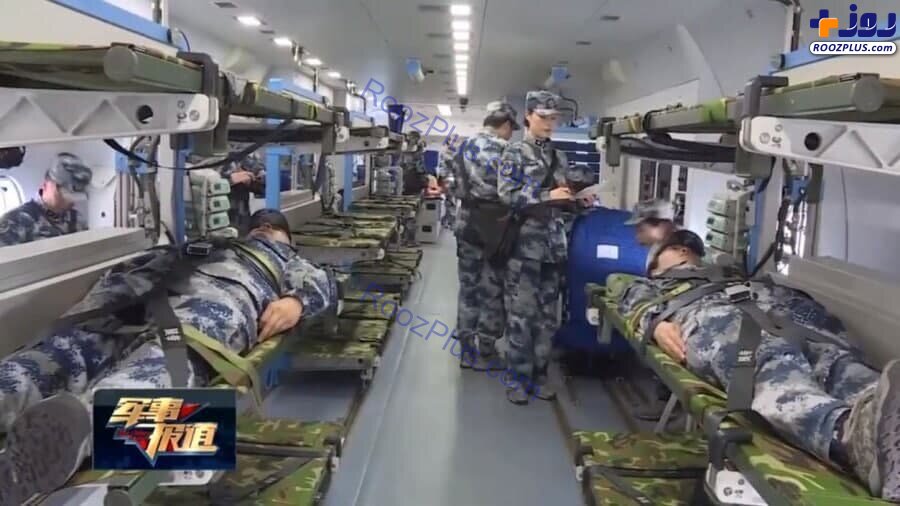 رونمایی از نخستین بیمارستان هوایی در ارتش چین +عکس