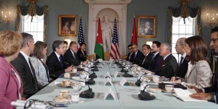 دیدار شاه اردن با وزرای خارجه و دفاع آمریکا