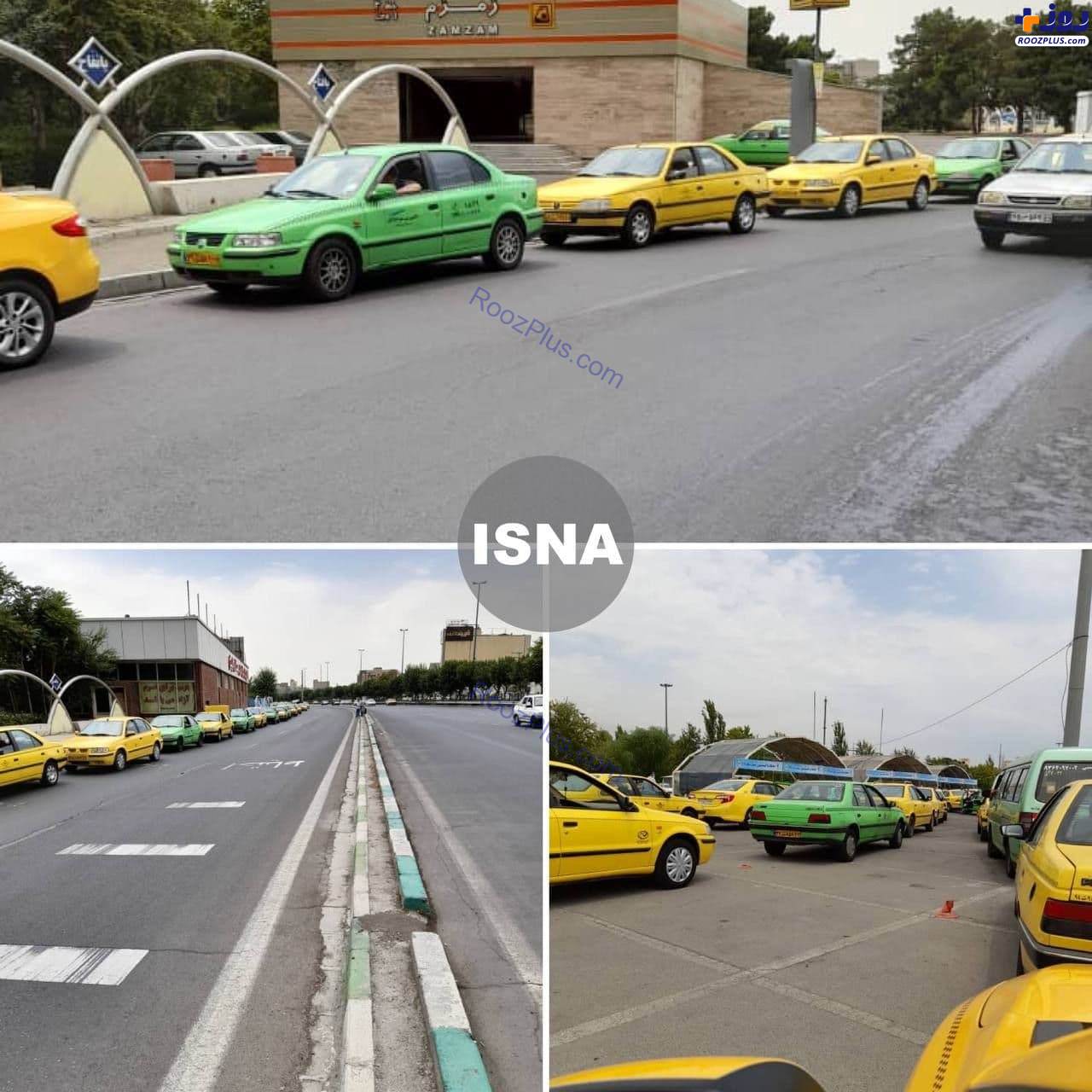 تصاویری از صف واکسیناسیون تاکسیرانان