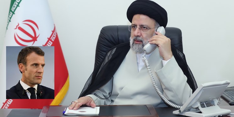 رئیسی خطاب به رئیس‌جمهور فرانسه: در هر مذاکره ای باید حقوق ملت ایران تامین شود