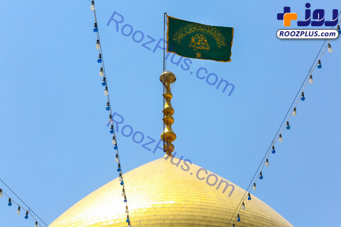 تصاویر/سبز شدن حرم حضرت فاطمه معصومه(س) در استقبال از عید غدیر